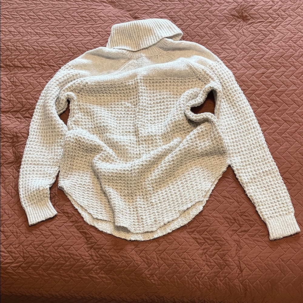 Abercrombie & Fitch Cream Cowl Neck Sweater